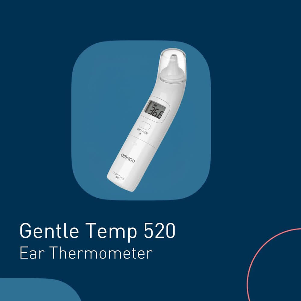 OMRON Gentle Temp 520 Digital Ear Thermometer, Medical Thermometers