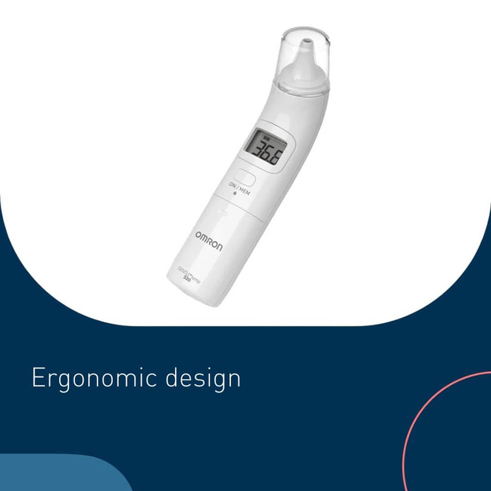OMRON Gentle Temp 520 Digital Ear Thermometer, Medical Thermometers