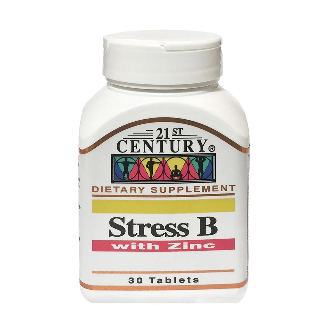 21st Century Stress B Multivitamin with Zinc Tablets – 30 Tablets (1+1 Offer Pack), Multivitamin Supplements