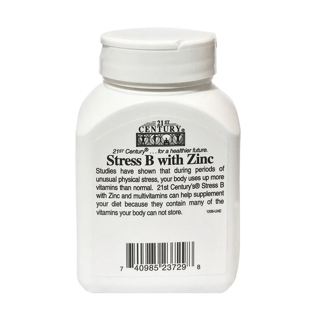 21st Century Stress B Multivitamin with Zinc Tablets – 30 Tablets (1+1 Offer Pack), Multivitamin Supplements