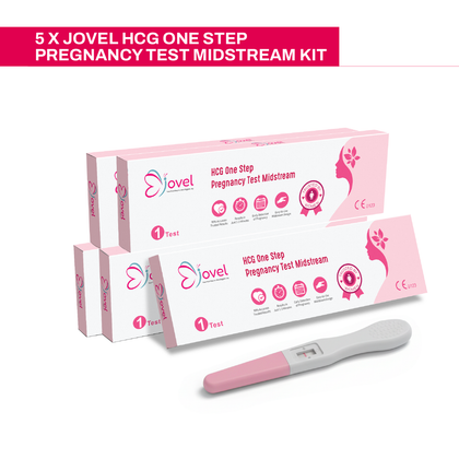 Jovel HCG One Step Pregnancy Test Midstream Kit - 5 Tests