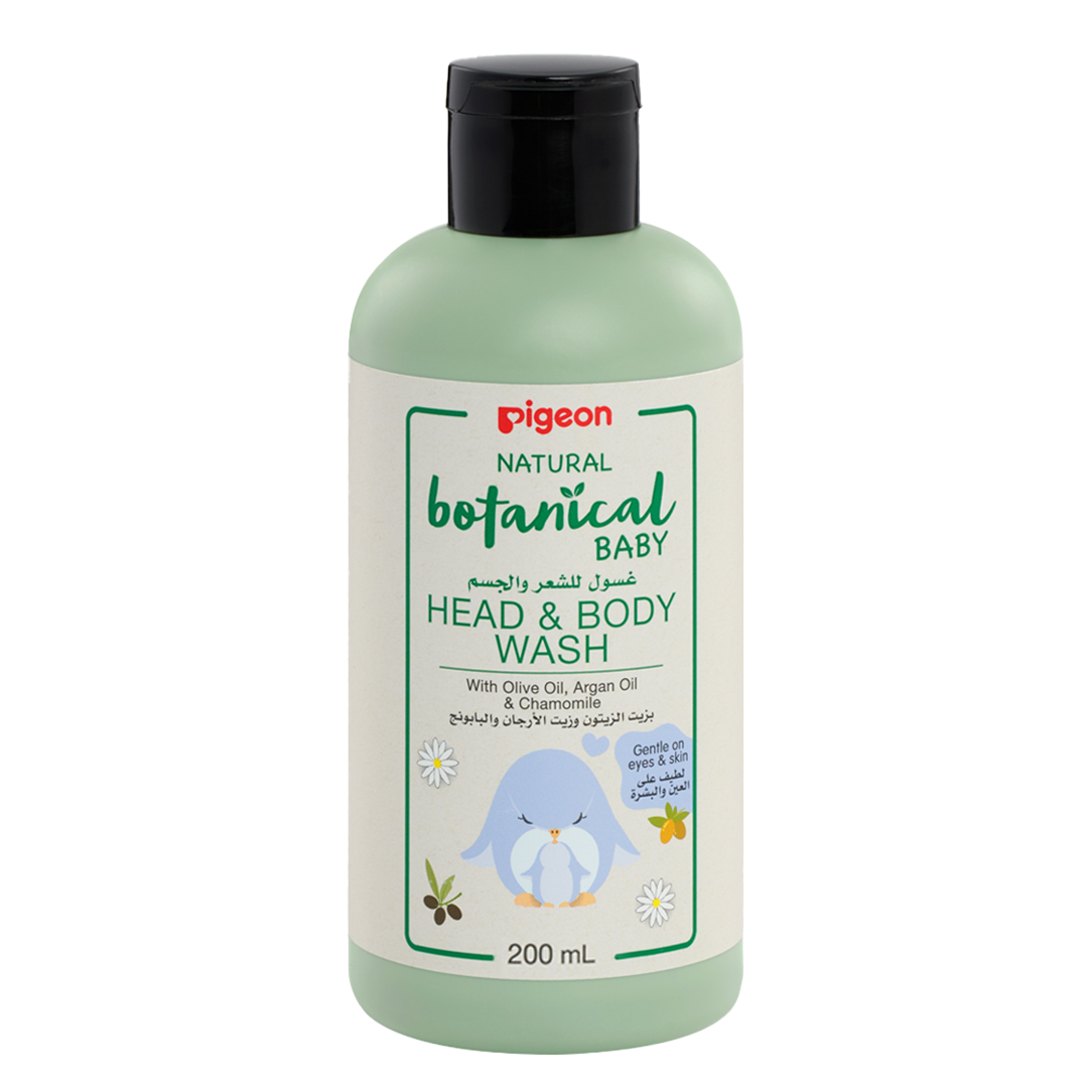 Pigeon Natural Botanical Baby Head & Body Wash - 200ml