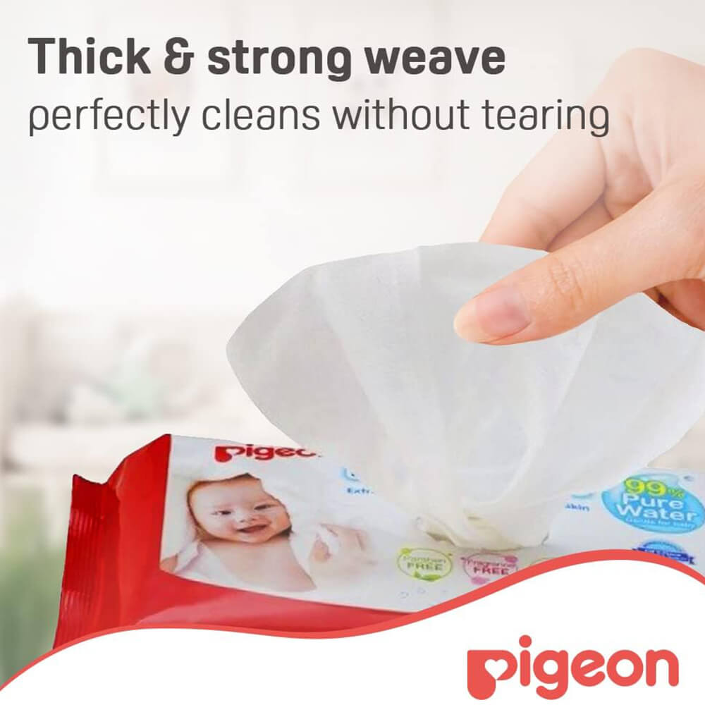80163P1 PIGEON BABY 100% PURE WATER WIPES 70 SHEETS,Disposable Baby Wipes
