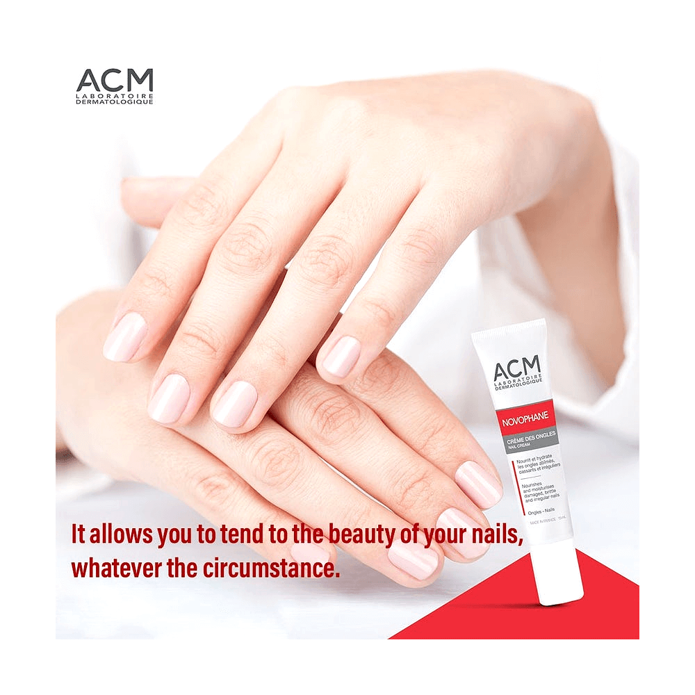 ACM Novophane Nail Cream For Damaged & Brittle Nails - 15ml, Nail Care
