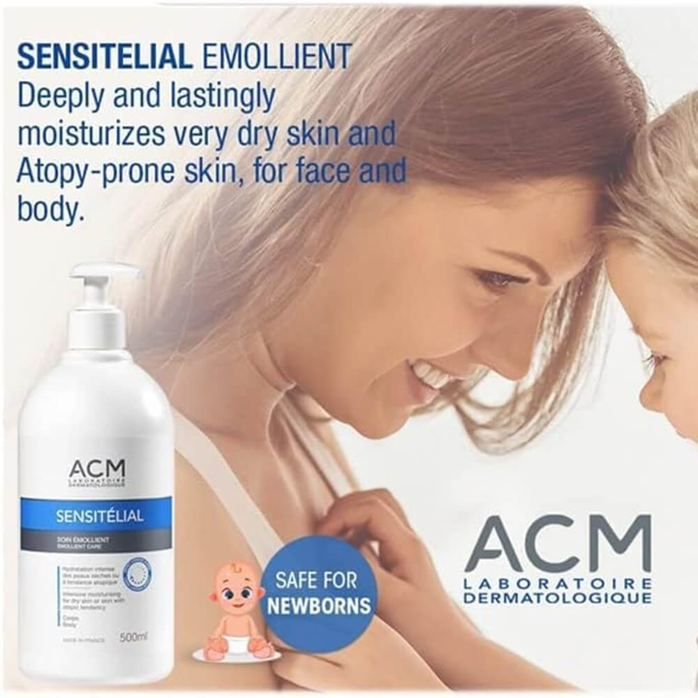ACM Sensitélial Emollient lotion – 500ml for dry and irritated skin