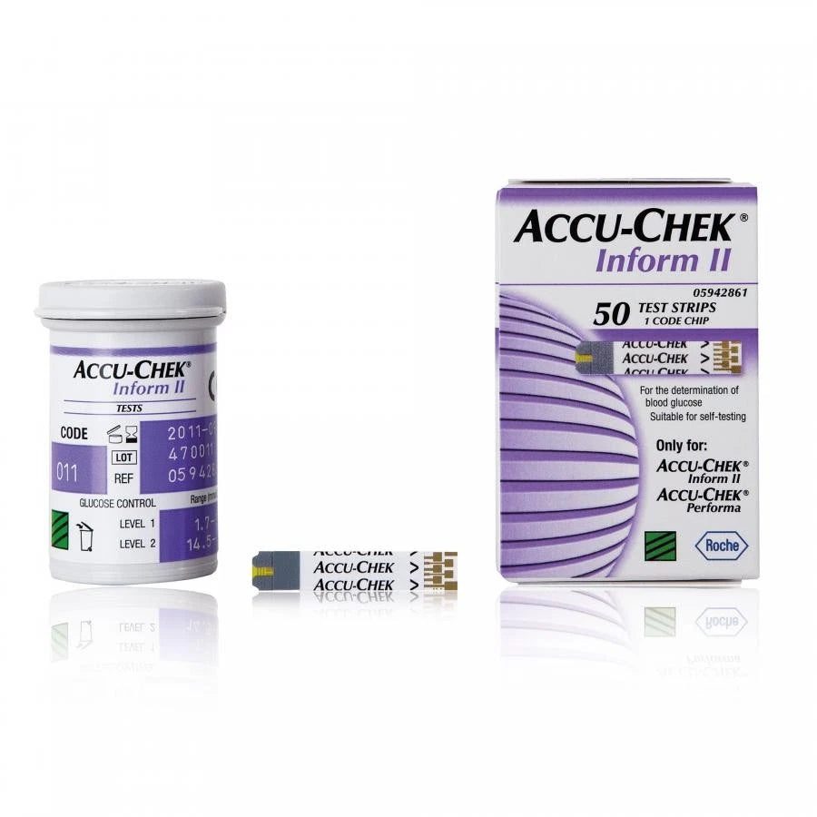 Accu-Chek Inform II Test Strips - 50s, Blood Glucose Test Strips