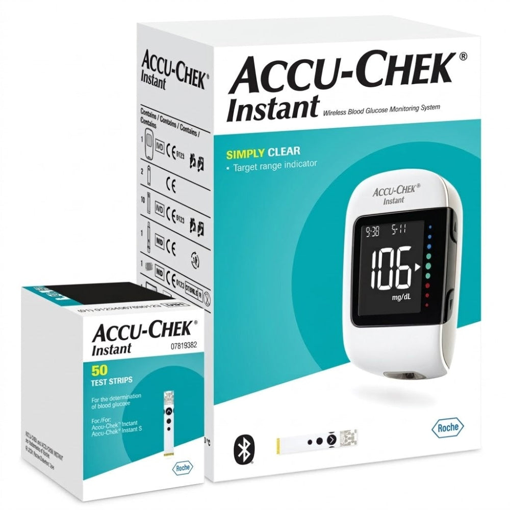 Accu-Chek Instant Blood Glucose Monitor & Test Strips 50s, Blood Glucose Meters