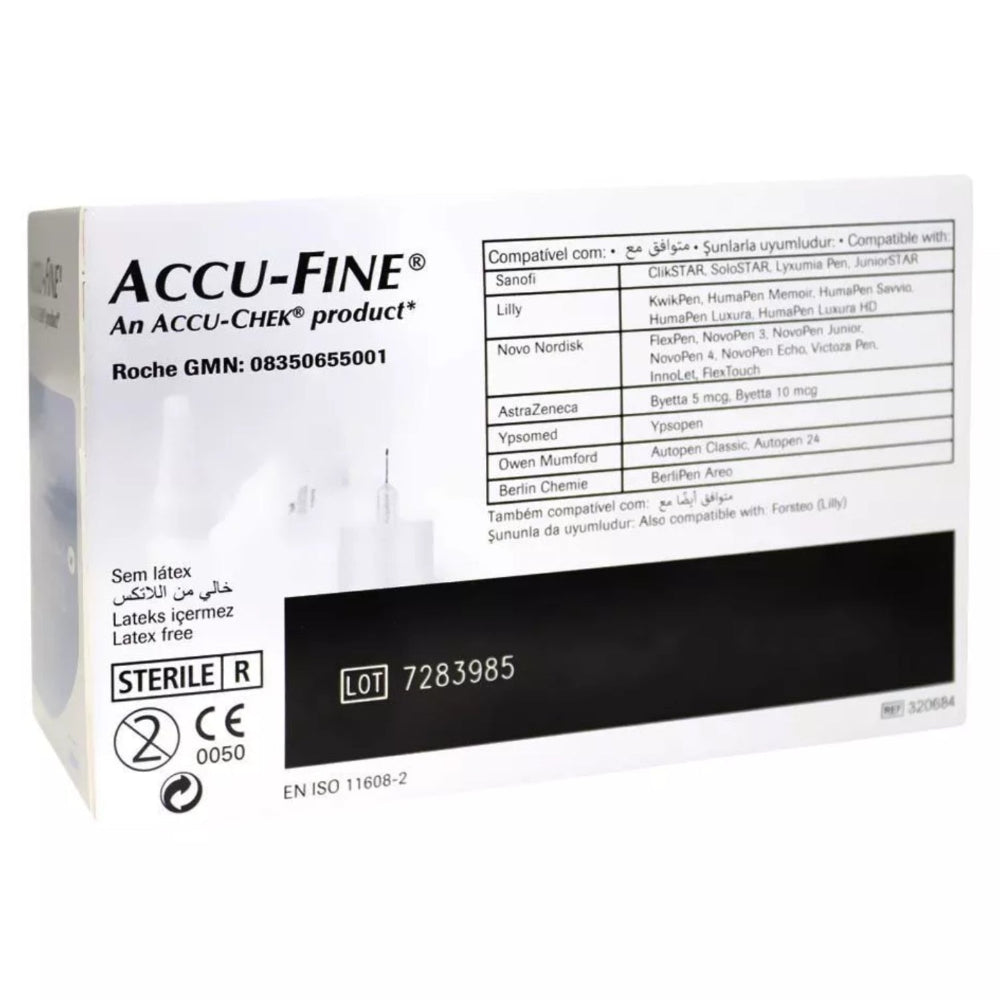 Accu-Fine Insulin Pen Needles 31G x 6mm, Medical Needles