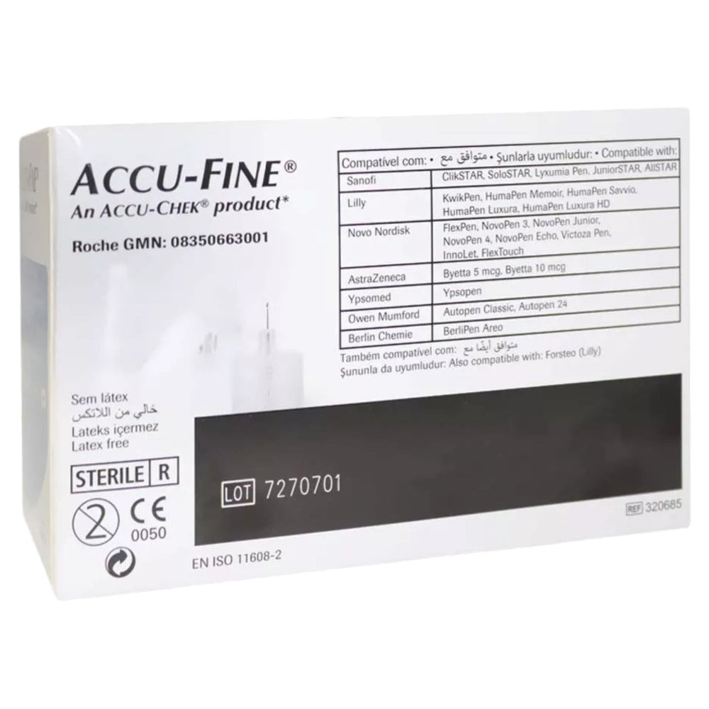 Accu-Fine Insulin Pen Needles 32G x 4mm, Medical Needles