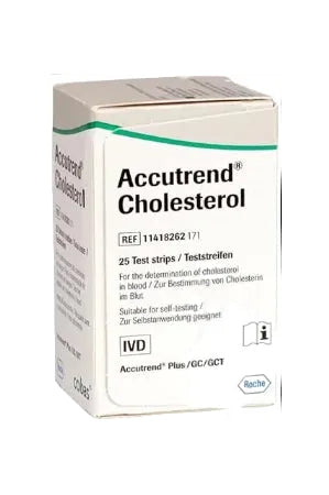 Accu-Trend Cholesterol Test Strips 25s, Cholesterol Analyzers