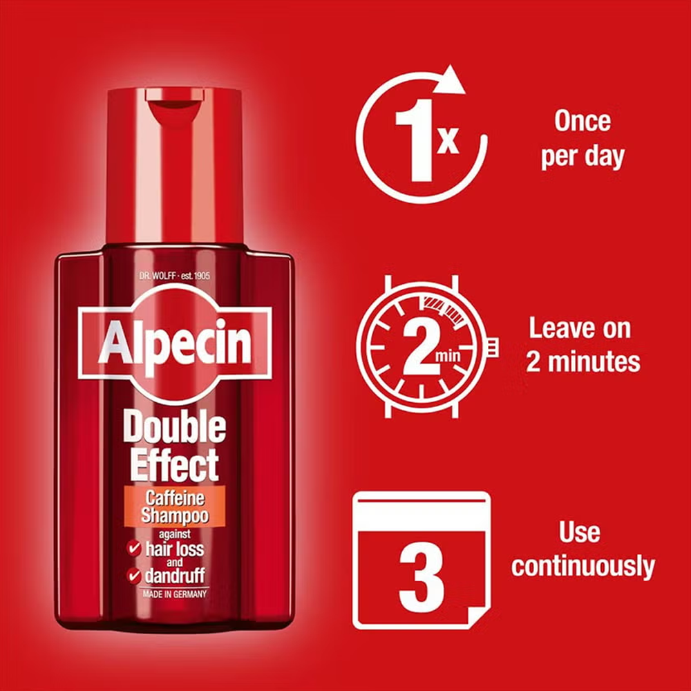 Alpecin Double Effect Caffeine Shampoo - 200ml, Shampoo