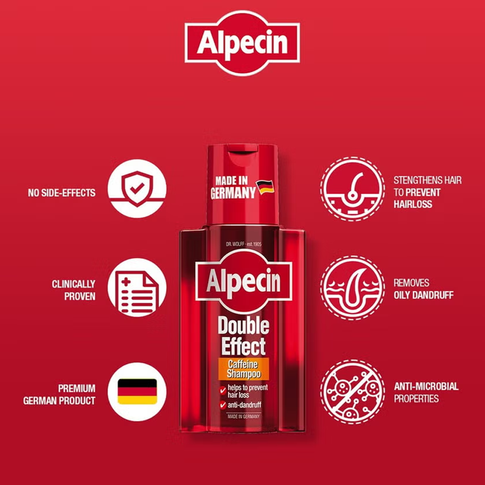 Alpecin Double Effect Caffeine Shampoo - 200ml, Shampoo