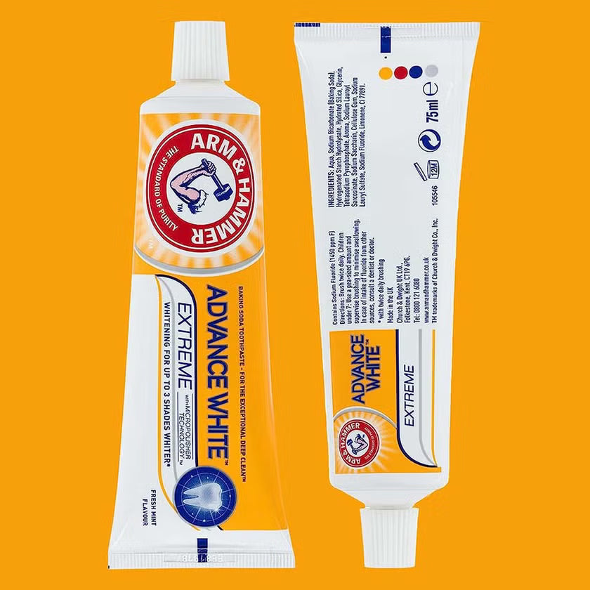 Arm & Hammer Advance White Extreme Whitening Toothpaste - 75ml, Toothpaste