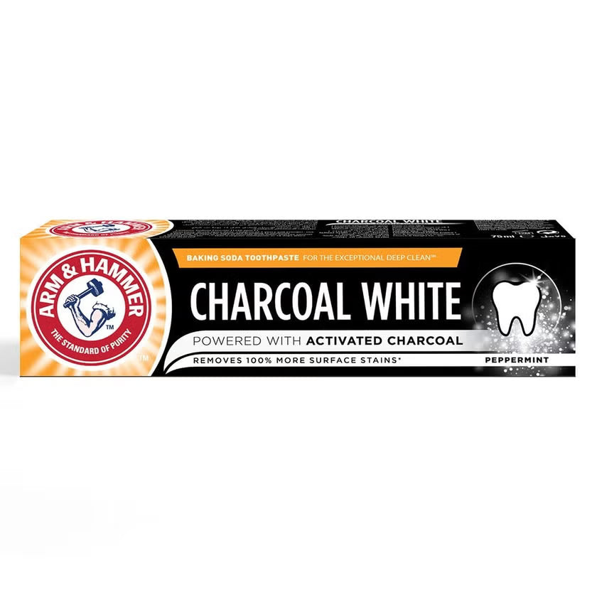 Arm & Hammer Charcoal White Toothpaste - 75ml, Toothpaste
