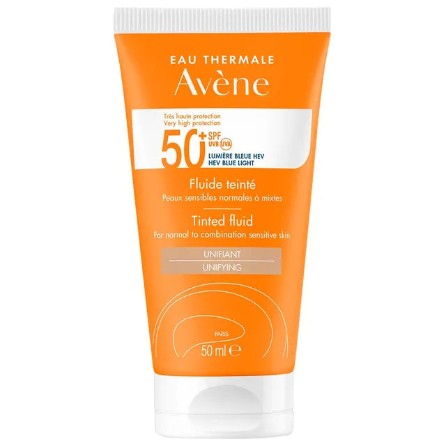 Avene SPF 50+ Tinted Facial Sunscreen Fluid - 50ml, Sunscreen