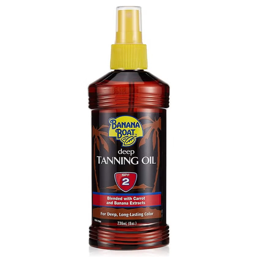 Banana Boat Deep Tanning Oil SPF 2 - 236ml, Tanning Oil & Lotions