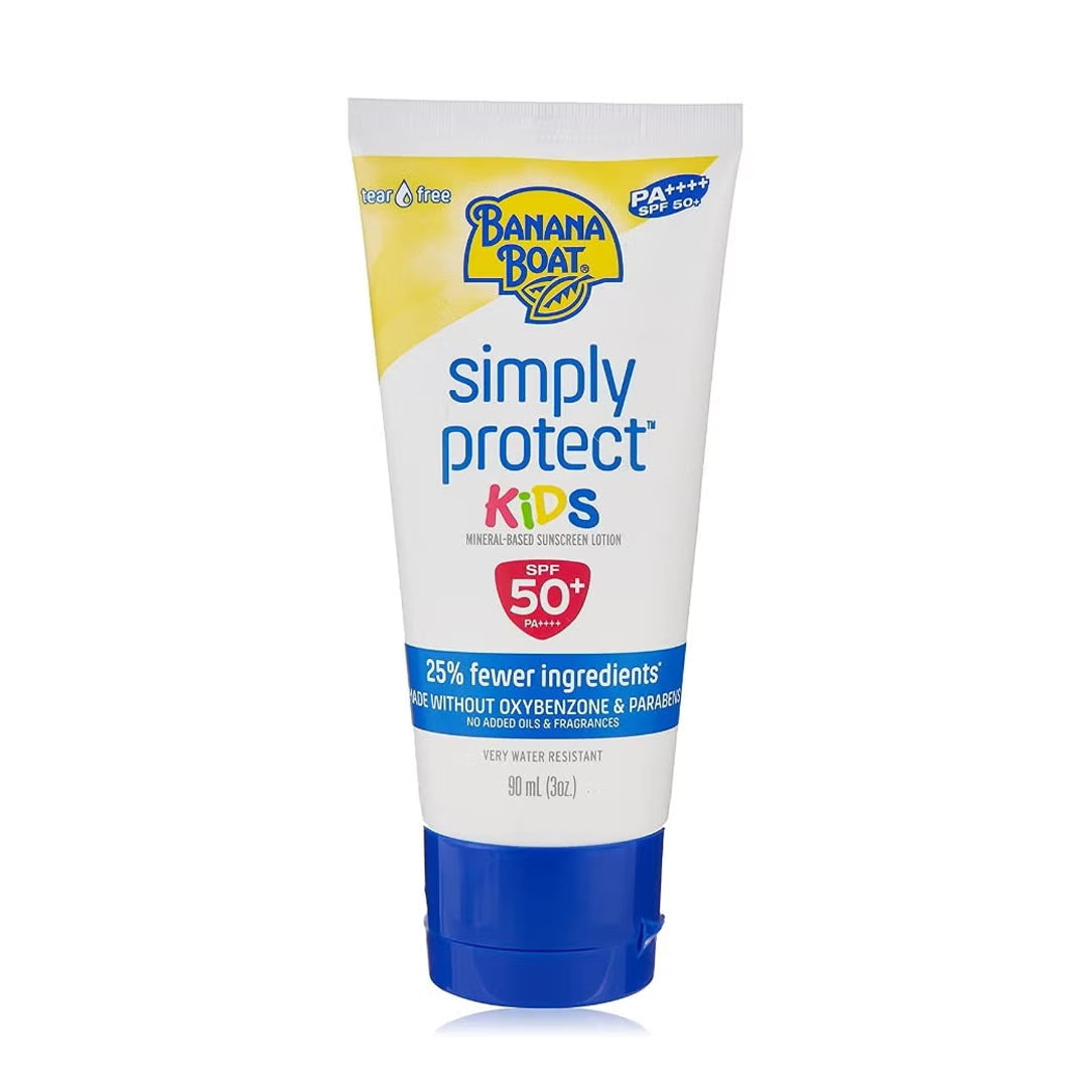 Banana Boat Simply Protect Kids Sunscreen Lotion SPF 50 - 90ml, Sunscreen