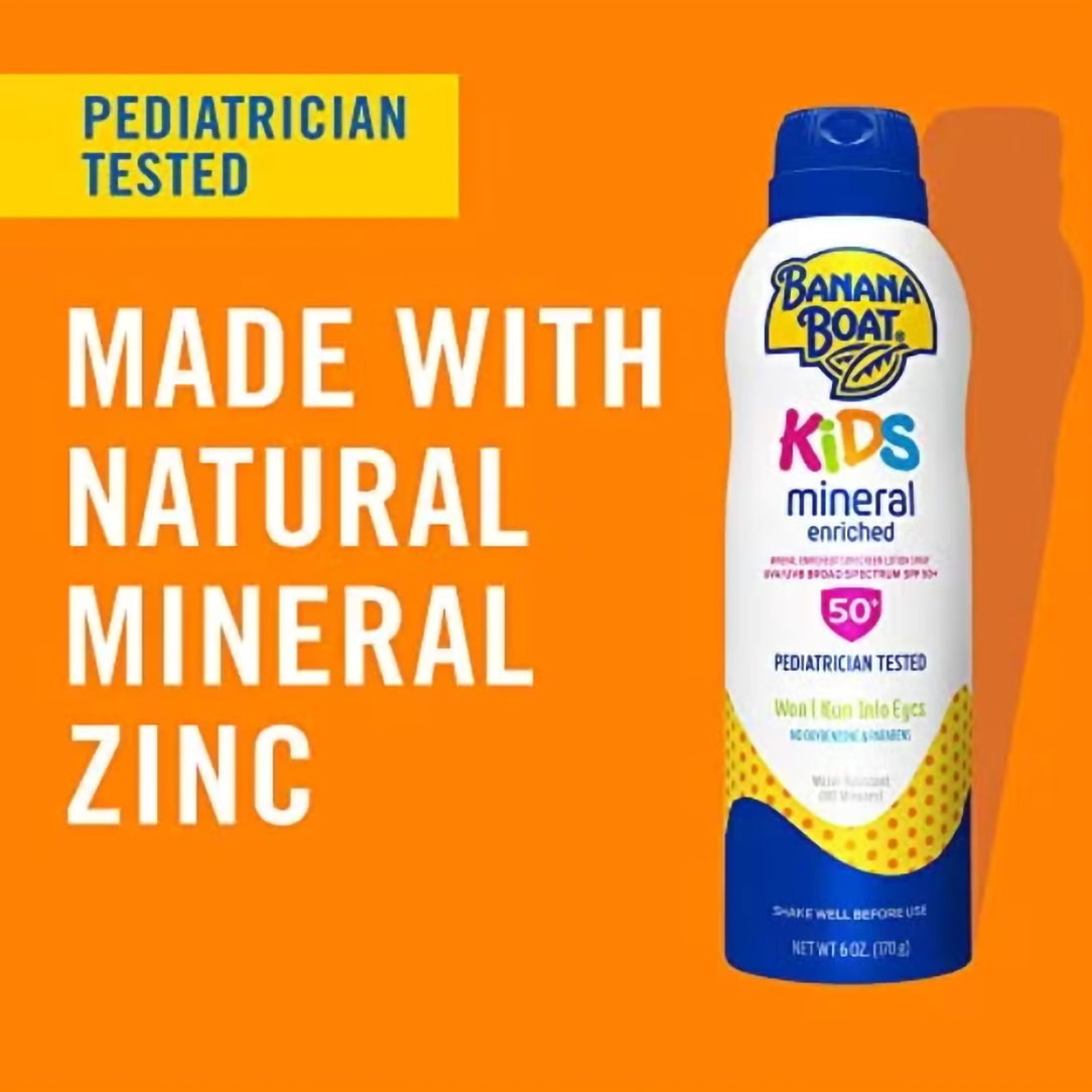 Banana Boat Simply Protect Kids Sunscreen Spray SPF 50 - 170g, Sunscreen