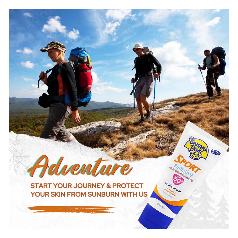 Banana Boat Simply Protect Sport Sunscreen Lotion SPF 50+ - 90ml, Sunscreen