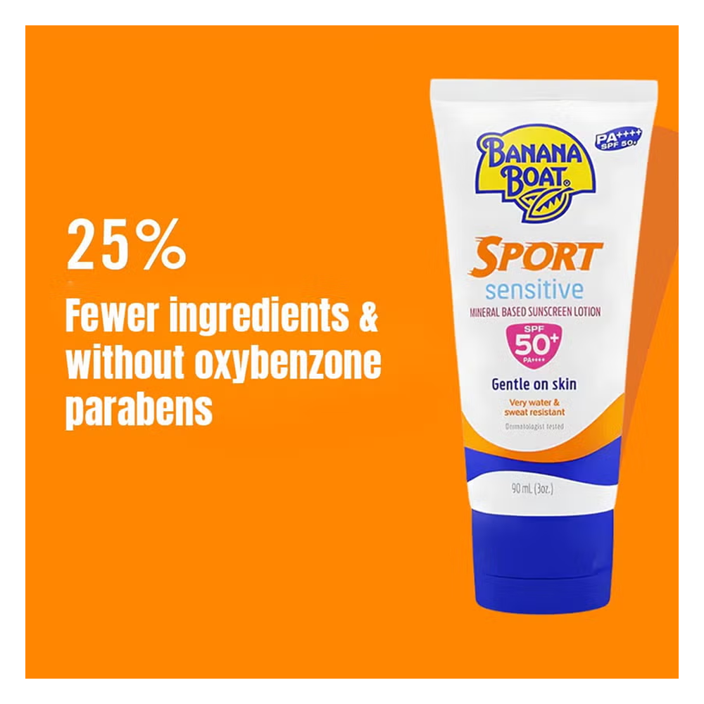 Banana Boat Simply Protect Sport Sunscreen Lotion SPF 50+ - 90ml, Sunscreen