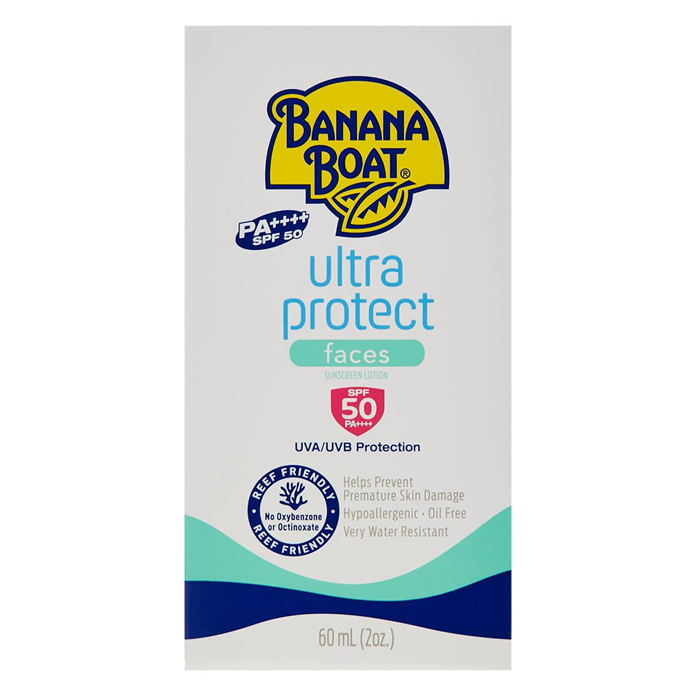 Banana Boat Ultra Protect Faces Sunscreen Lotion SPF 50 - 60ml, Sunscreen