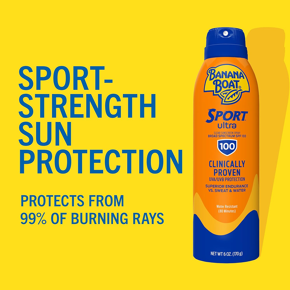 Banana Boat Ultra Sport Sunscreen Spray SPF 100 - 170g (6 oz), Sunscreen