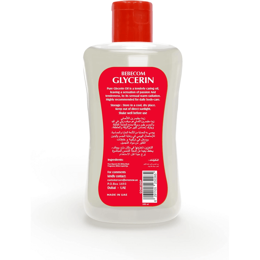 Bebecom Pure Glycerin Oil with White Musk - 100ml, Body Oil