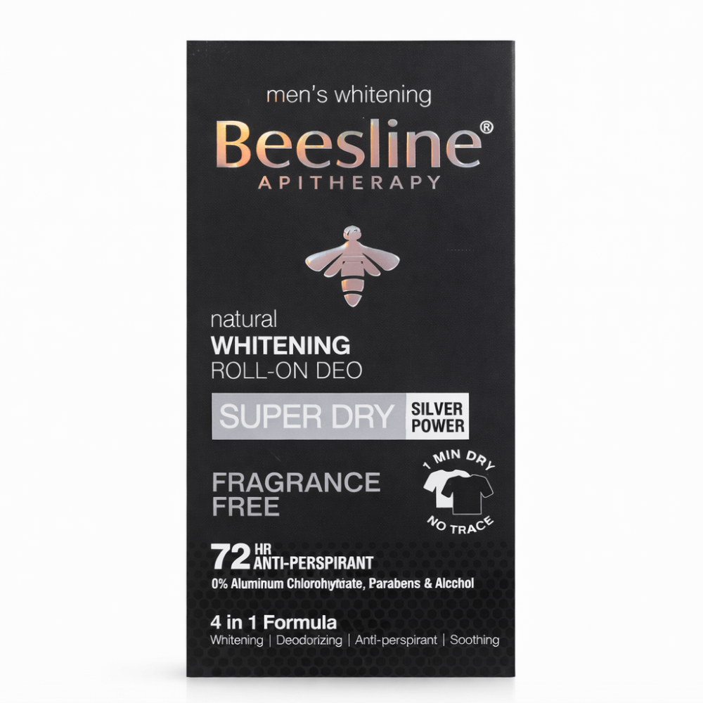 Beesline Men Whitening Roll-On Deodorant Super Dry - 50ml, Deodorants