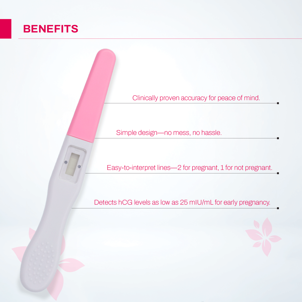 Jovel HCG One Step Pregnancy Test Midstream - 50 Tests