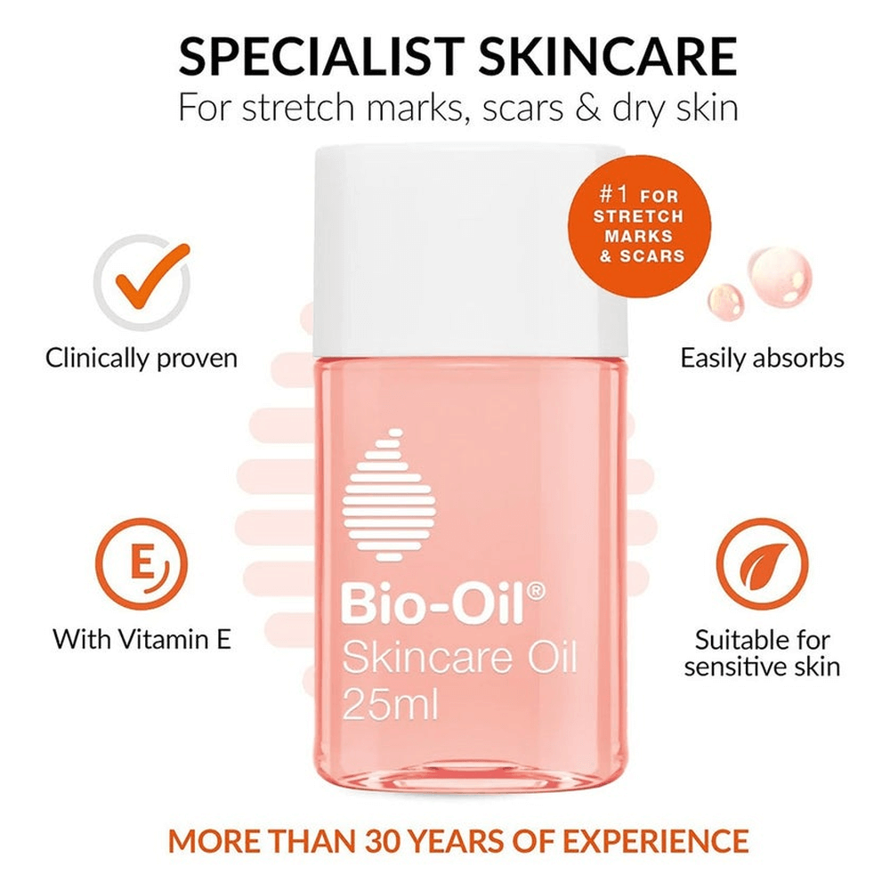 Bio-Oil Moisturizing Skincare Oil for Scars and Stretch Marks - 25ml, Body Oil