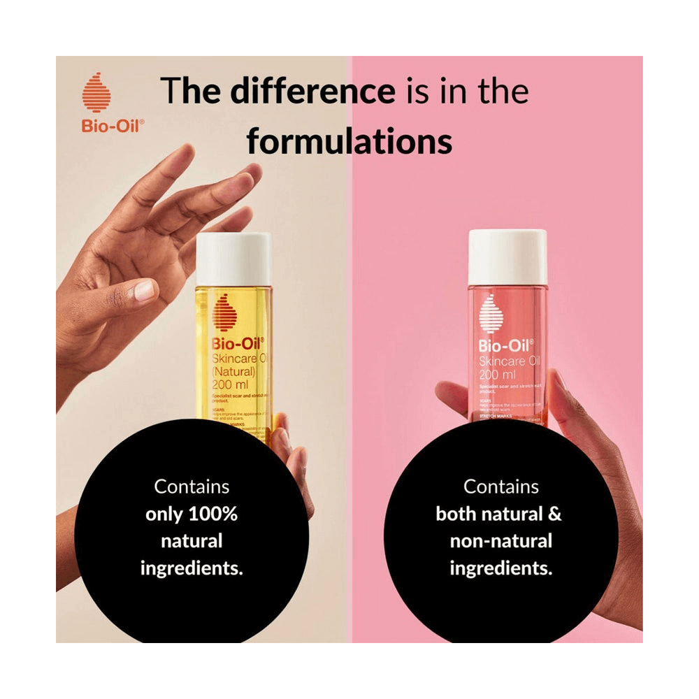Bio-Oil Natural Skincare Oil For Scars & Stretch Marks - 200ml, Body Oil