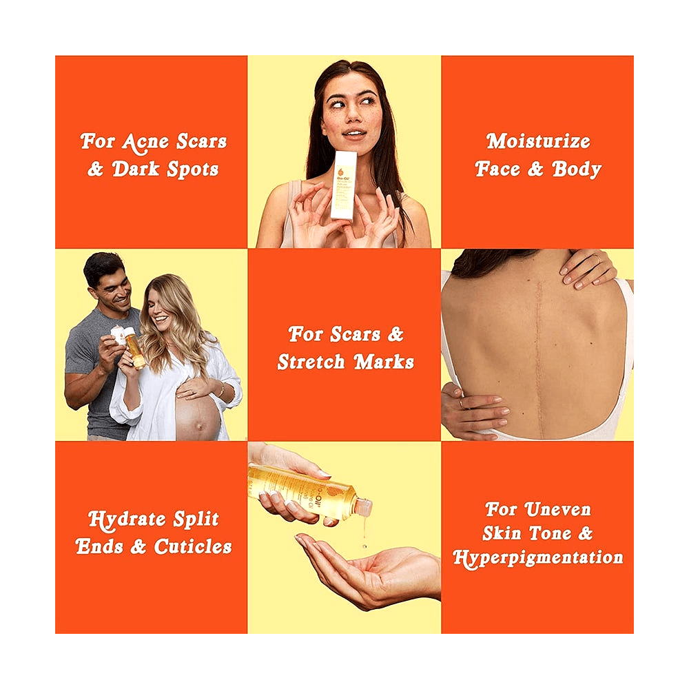 Bio-Oil Natural Skincare Oil for Scars and Stretch Marks - 60ml, Body Oil