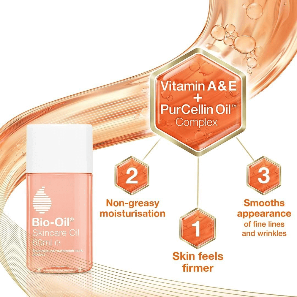 Bio-Oil Skincare Oil for Scars, Stretch Marks, and Uneven Skin Tone - 60ml, Body Oil