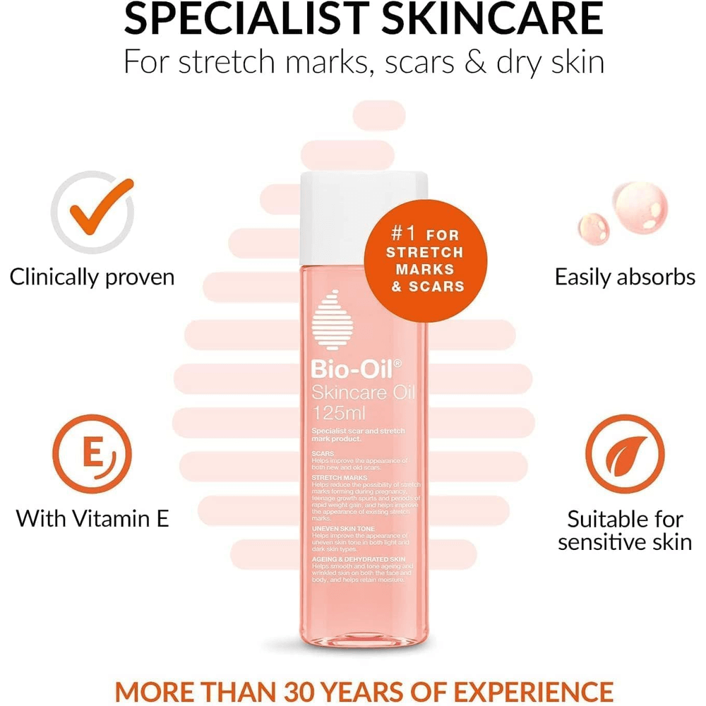 Bio-Oil Skincare Oil for Scars, Stretch Marks, and Uneven Skin Tone - 60ml, Body Oil