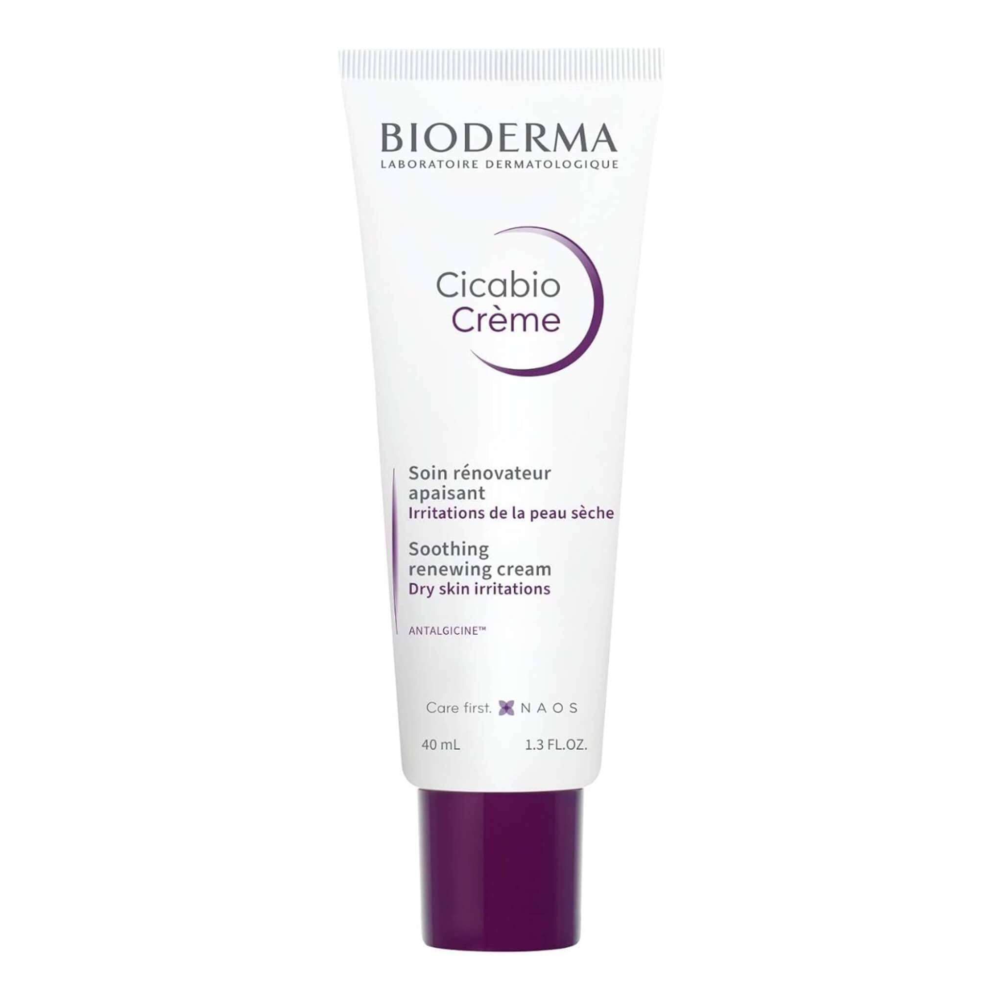 Bioderma Cicabio Soothing Repairing Cream 40ml tube on white background