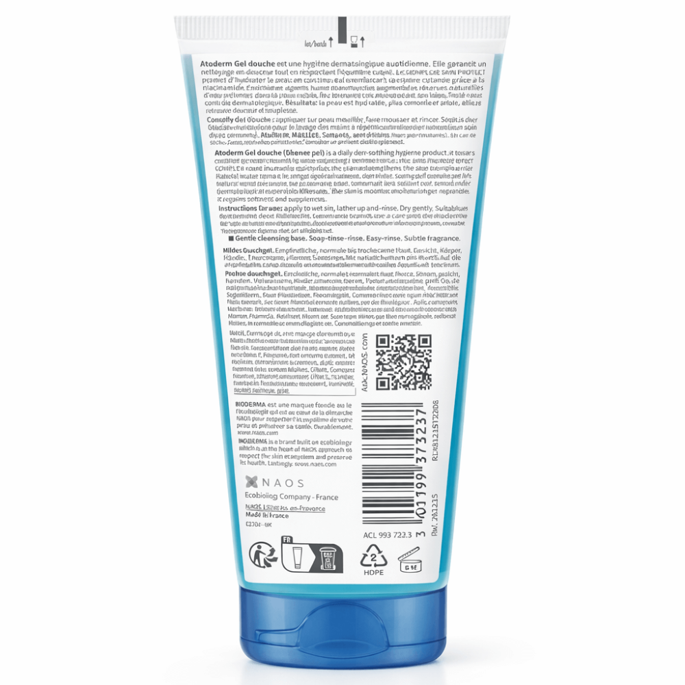 Bioderma Atoderm Ultra Gentle Shower Gel - 200ml, Body Wash