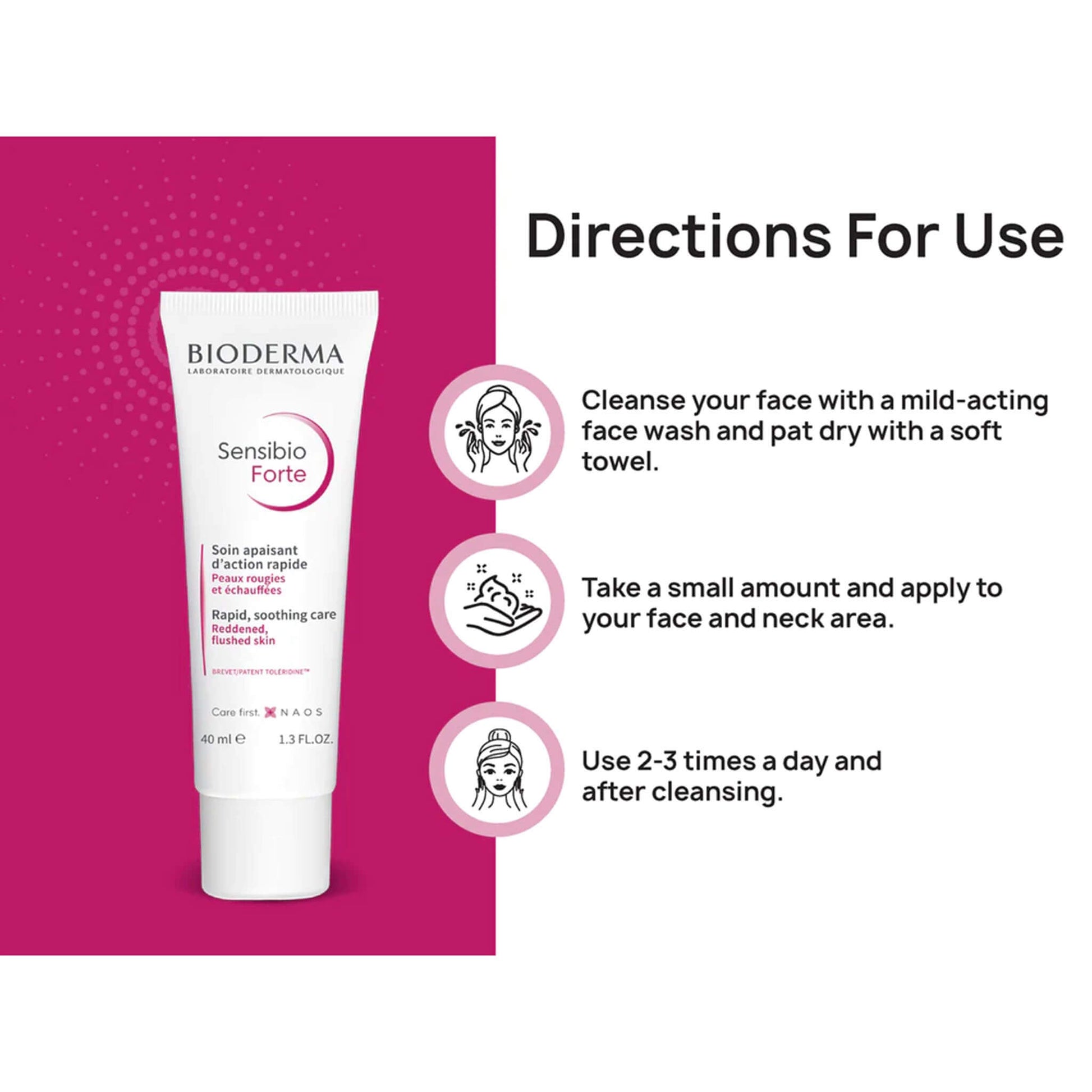 Fragrance-free cream for skin inflammation – Bioderma 40ml
