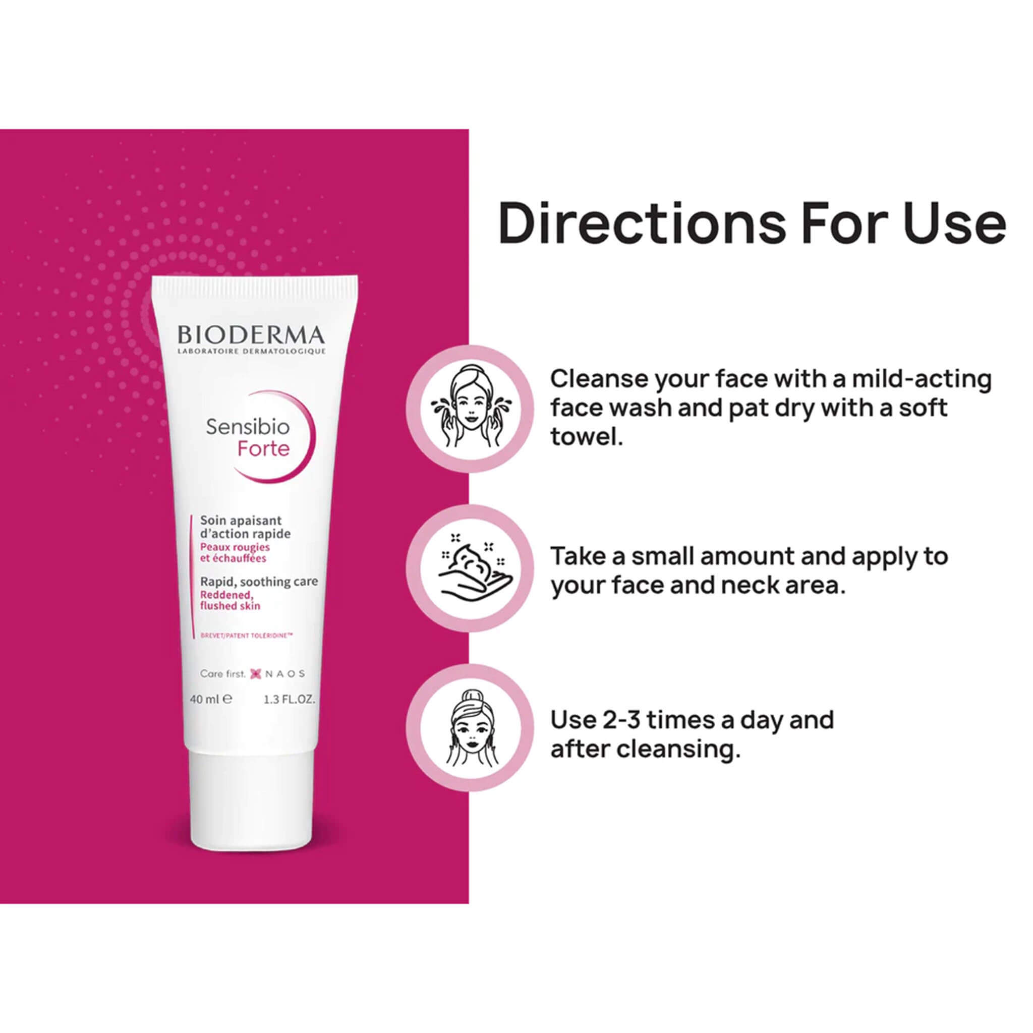 Fragrance-free cream for skin inflammation – Bioderma 40ml