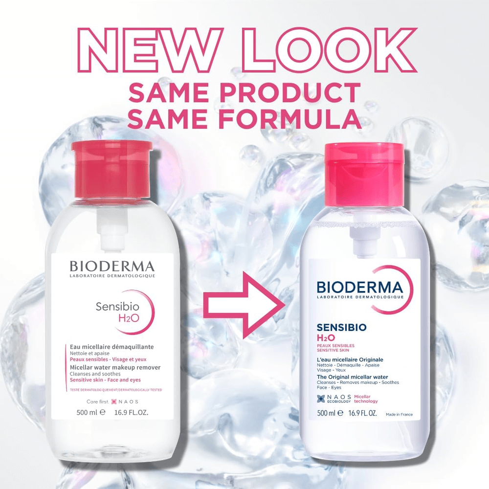 Bioderma Sensibio H2O Make-Up Remover Micellar Water - 500ml, Makeup Removers