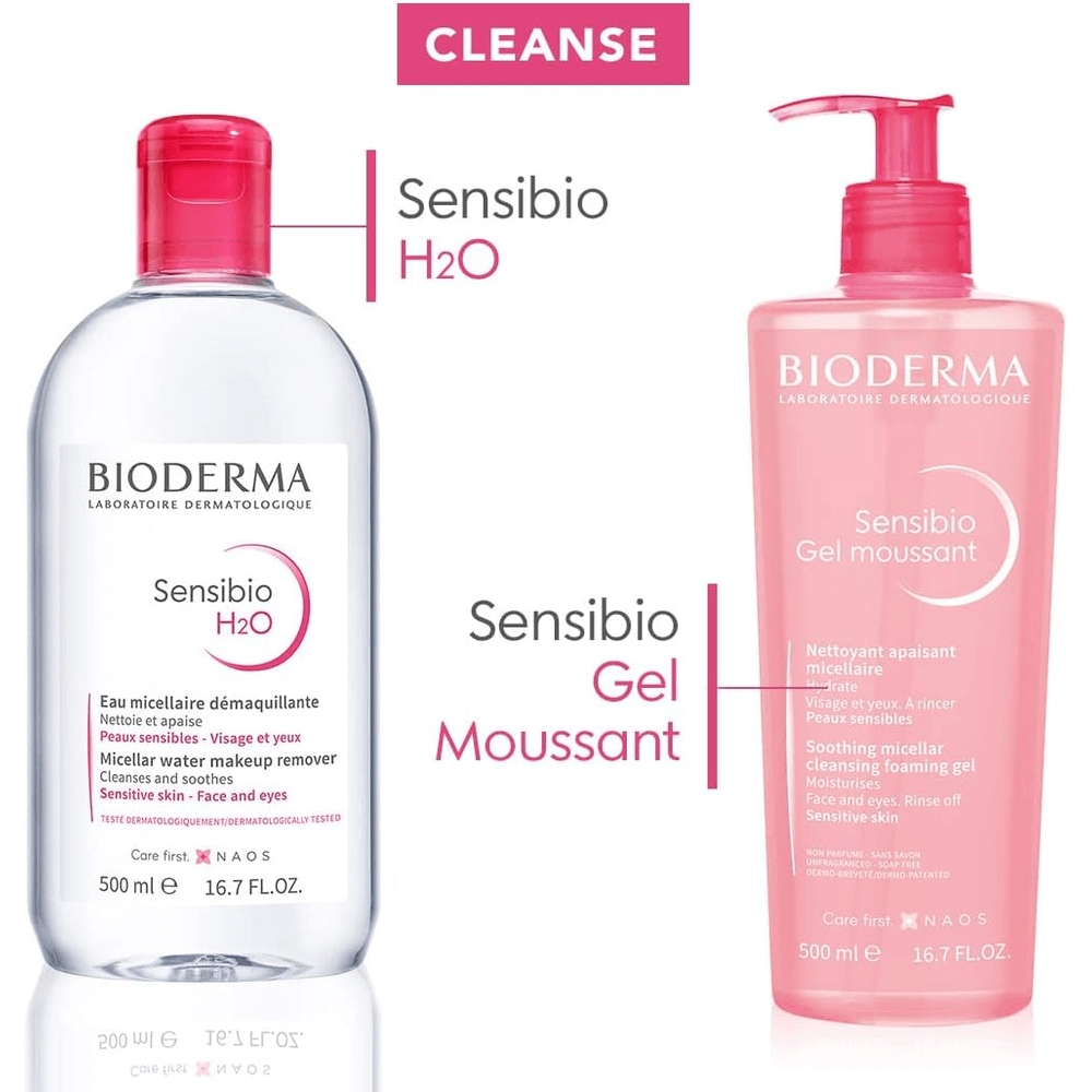 Bioderma Sensibio H2O Make-Up Remover Micellar Water - 500ml, Makeup Removers