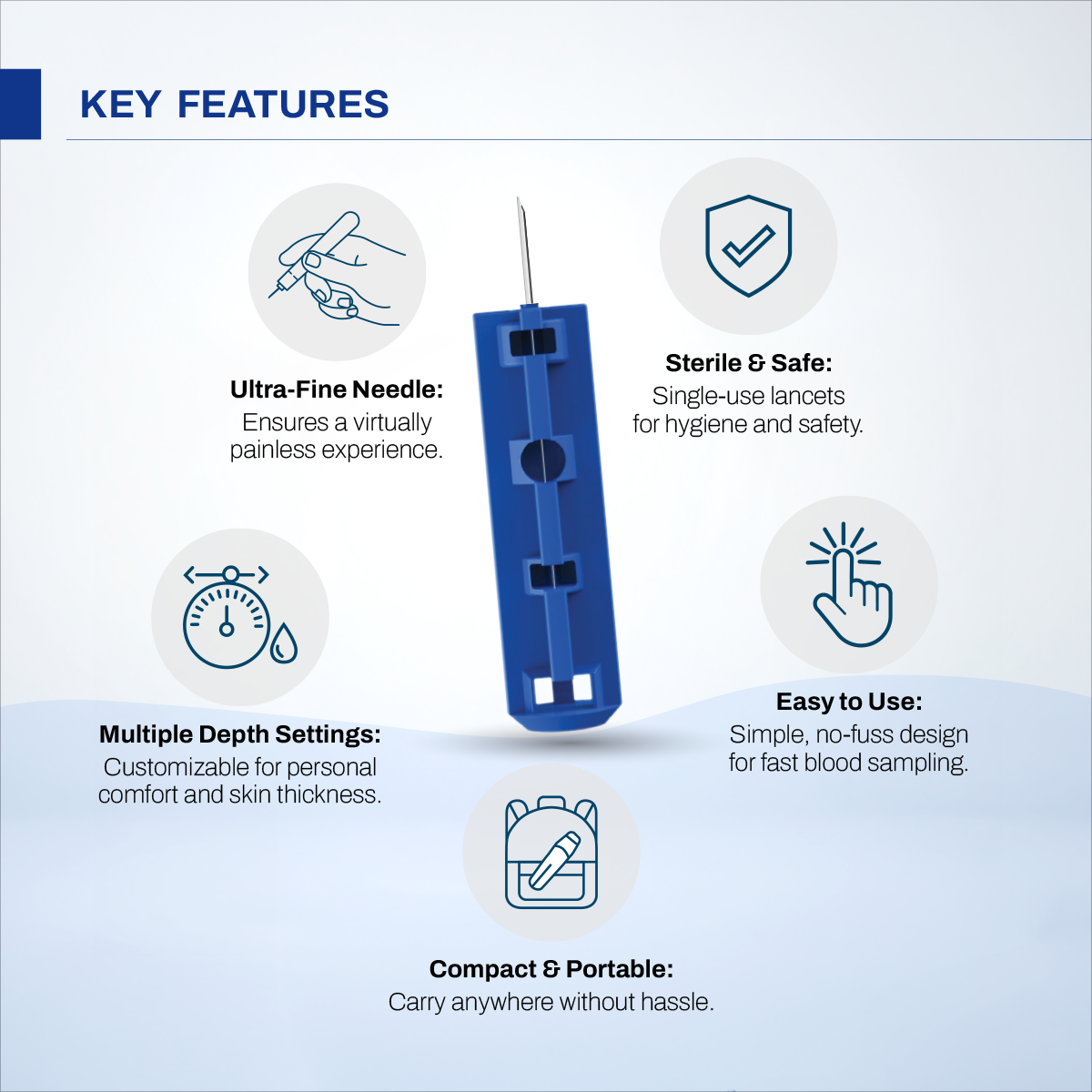 Corpha Blood Lancets – Compatible with Glucose Monitors