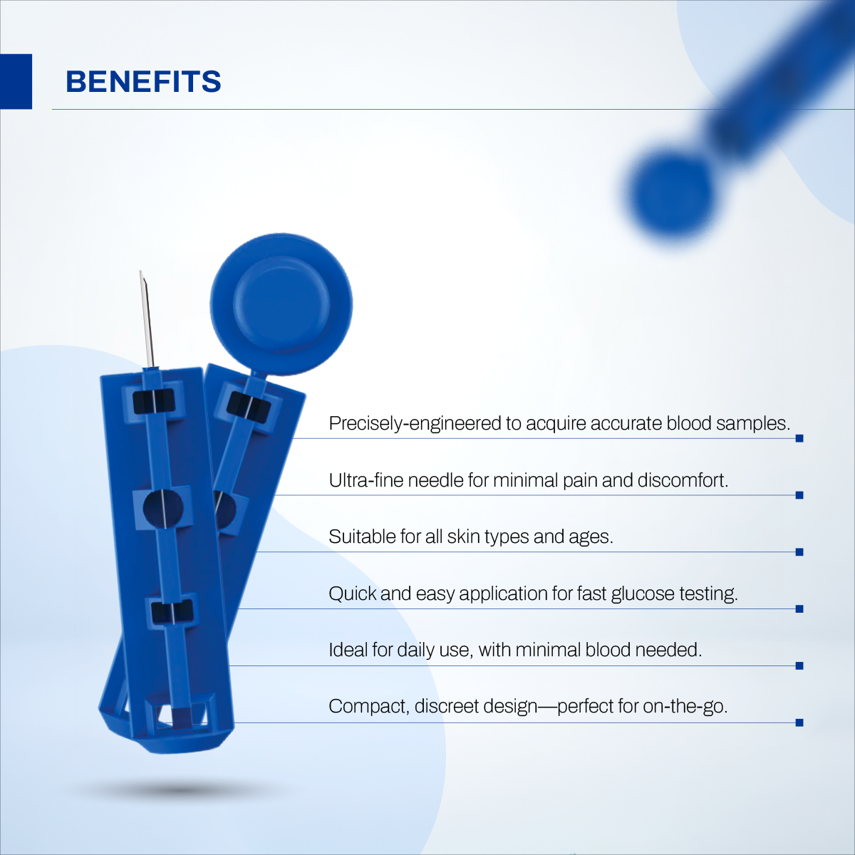 Corpha Blood Lancets – Compatible with Glucose Monitors
