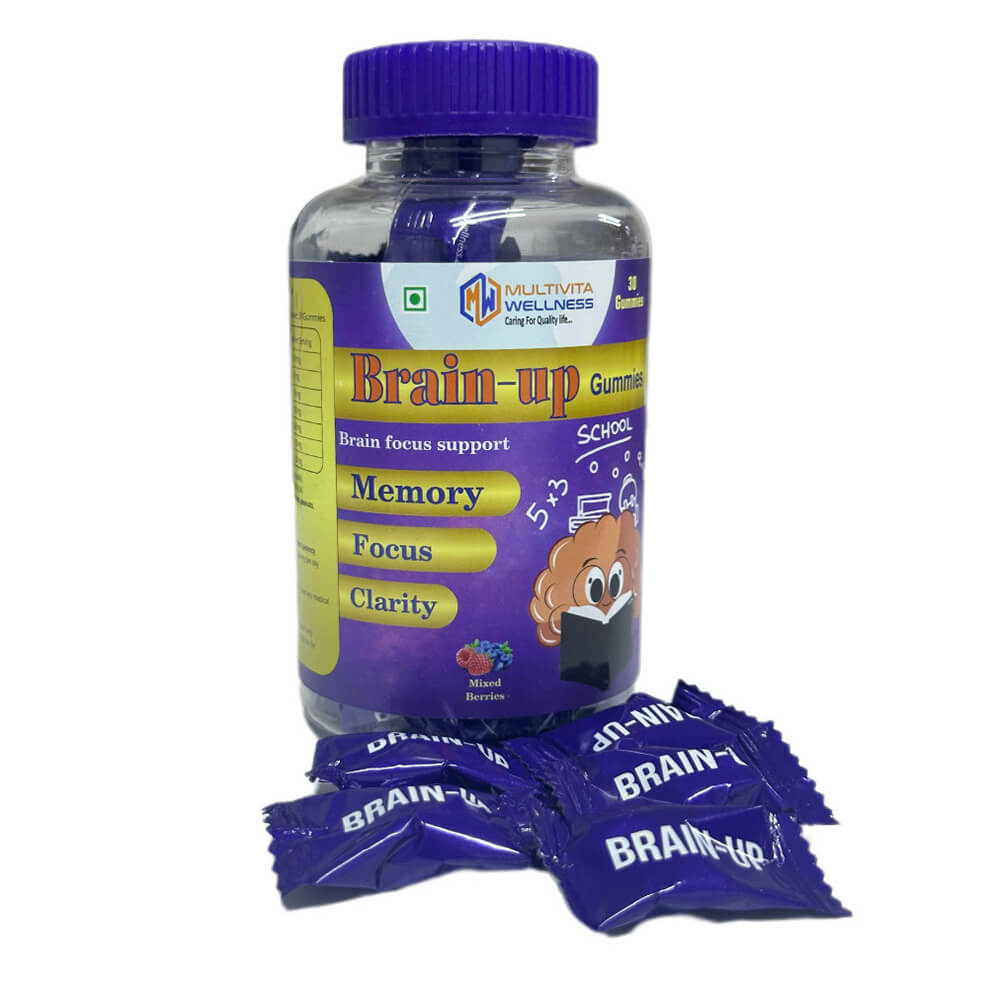 Brain Up Focus Gummies – 30 count for memory & concentration