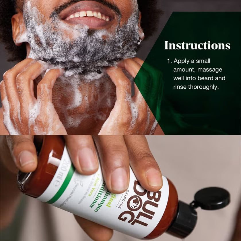 Bulldog Original 2-in-1 Beard Shampoo & Conditioner 200ml, Shampoo & Conditioner Sets