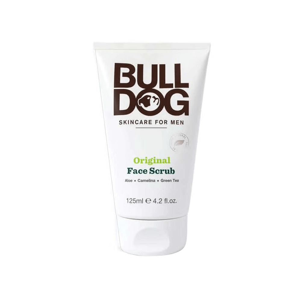 Bulldog Skincare Face Scrub for Men with Aloe Vera, Camelina Oil & Green Tea - 125ml, Facial Cleansers