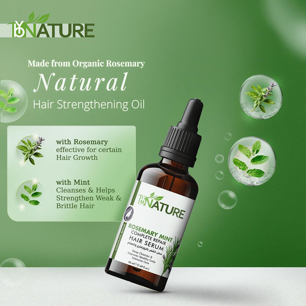 ByNature Rosemary Mint Complete Repair Hair Serum 50ml KNIGHTS PHARMACY
