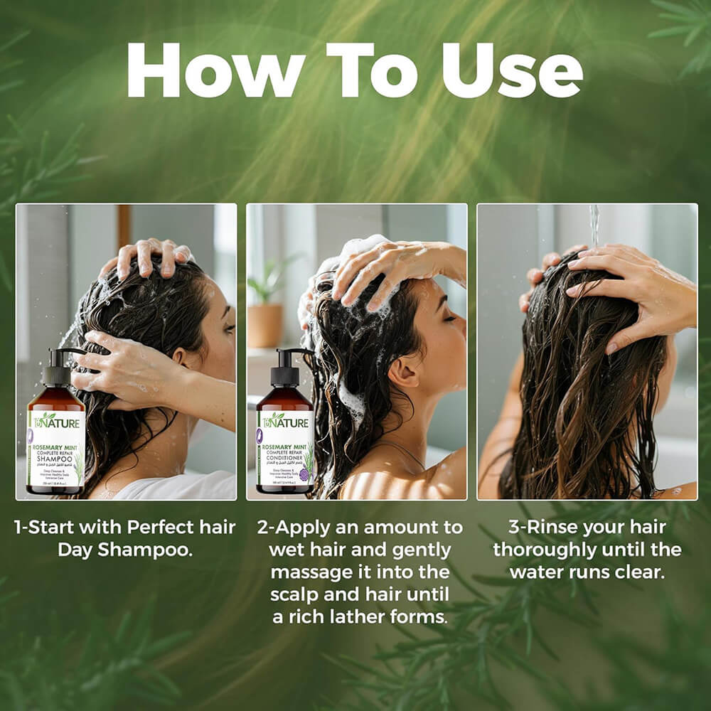 ByNature rosemary and mint conditioner for scalp and hair nourishment