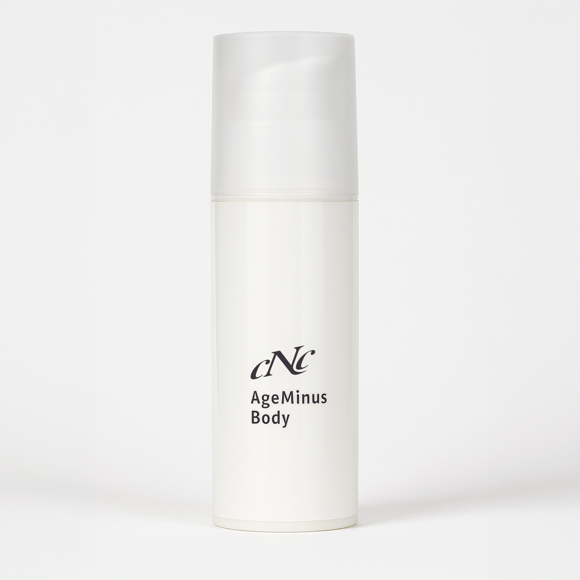 CNC AgeMinus Body Cream 150ml – Firming and anti-aging body moisturizer in a sleek white tube, designed for smoother, youthful-looking skin.