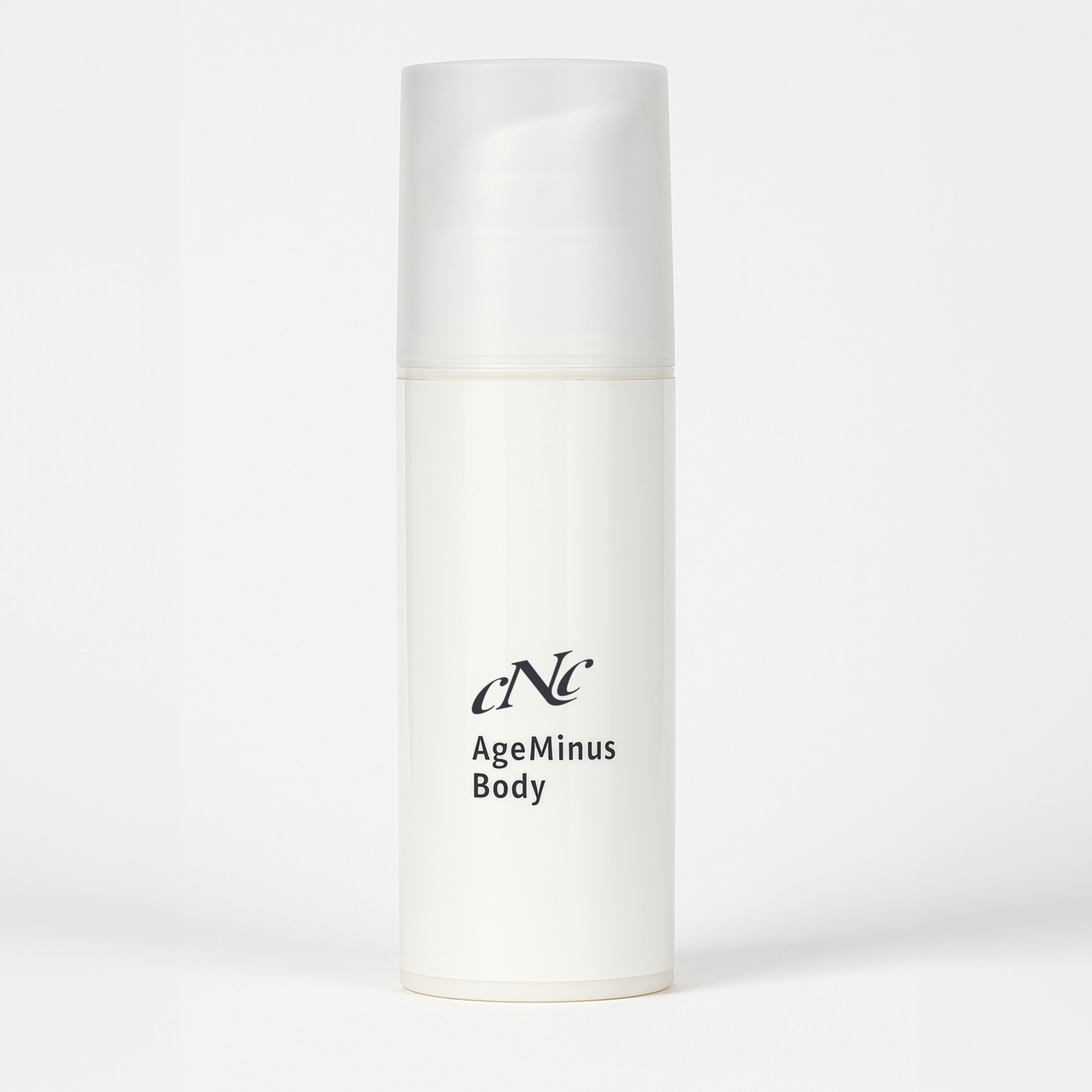 CNC AgeMinus Body Cream 150ml – Firming and anti-aging body moisturizer in a sleek white tube, designed for smoother, youthful-looking skin.