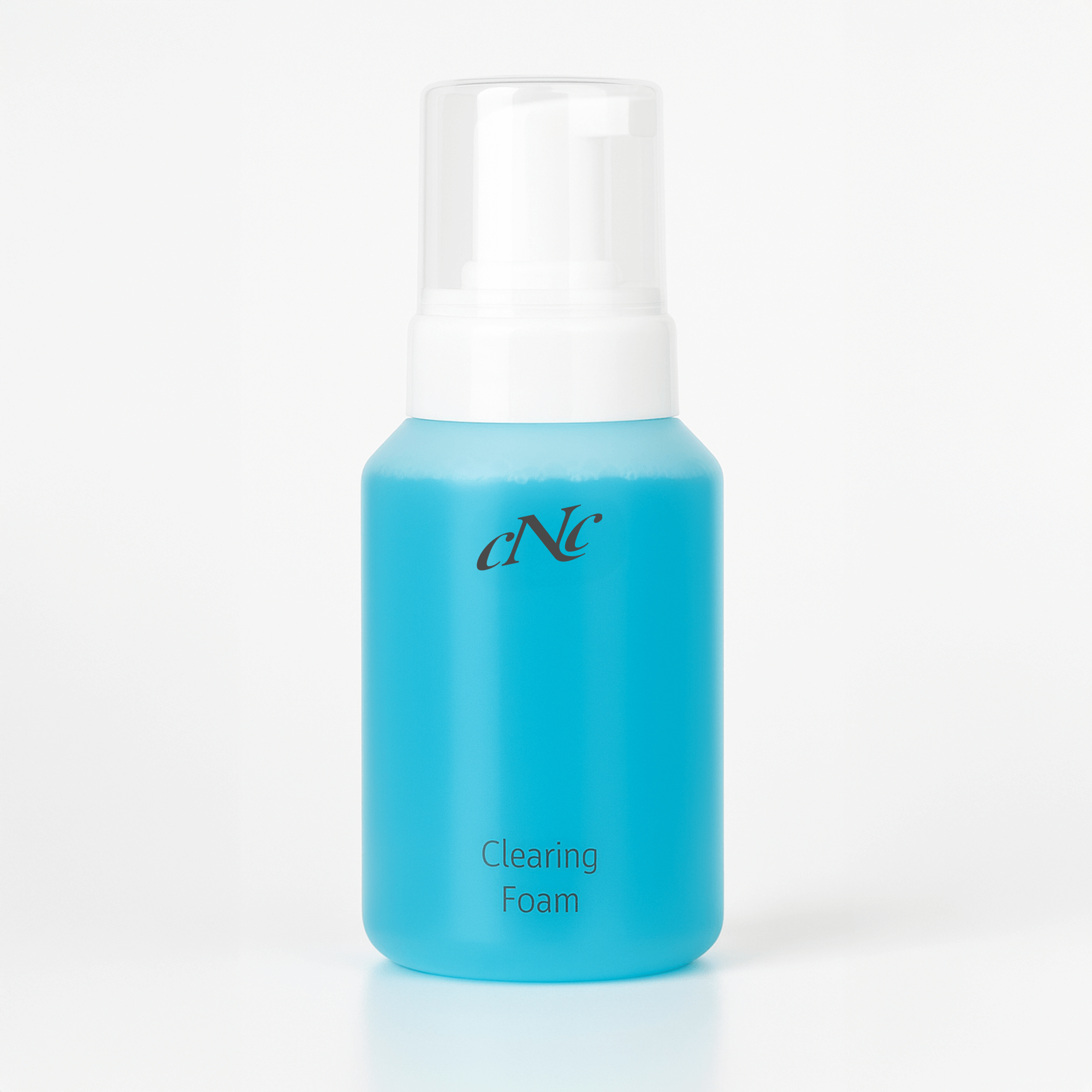 CNC Aesthetic World Clearing Foam 300ml – gentle facial cleansing foam in a white pump bottle, designed to purify and balance oily or acne-prone skin.